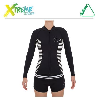 Pianka Follow LADIES 2mm WETTY TOP Black/White
