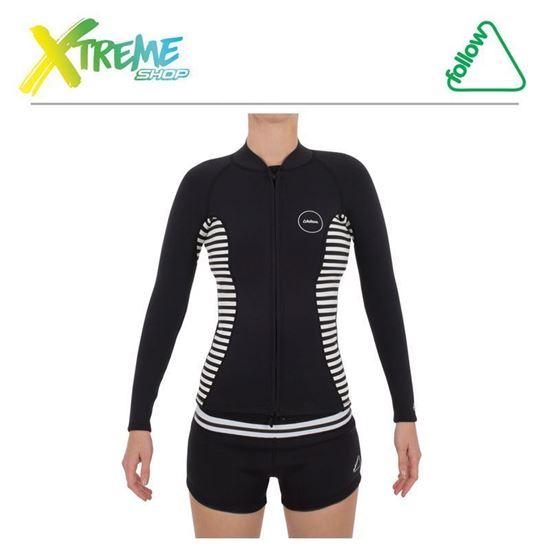 Pianka Follow LADIES 2mm WETTY TOP Black/White