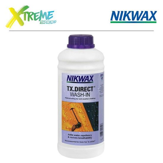 Obrazek Impregnat do odzieży przeciwdeszczowej Nikwax TX. DIRECT WASH-IN - 1000ml
