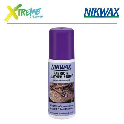 Obrazek Impregnat do obuwia z tkaniny i skóry Nikwax FABRIC & LEATHER PROOF - 125ml (gąbka)