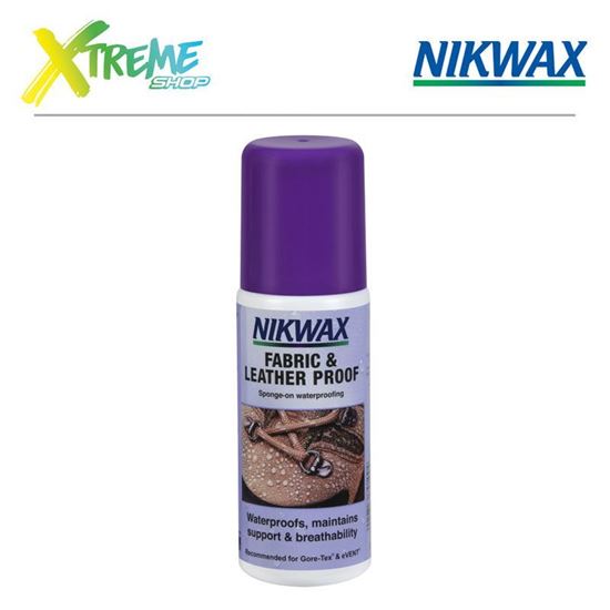 Obrazek Impregnat do obuwia z tkaniny i skóry Nikwax FABRIC & LEATHER PROOF - 125ml (gąbka)