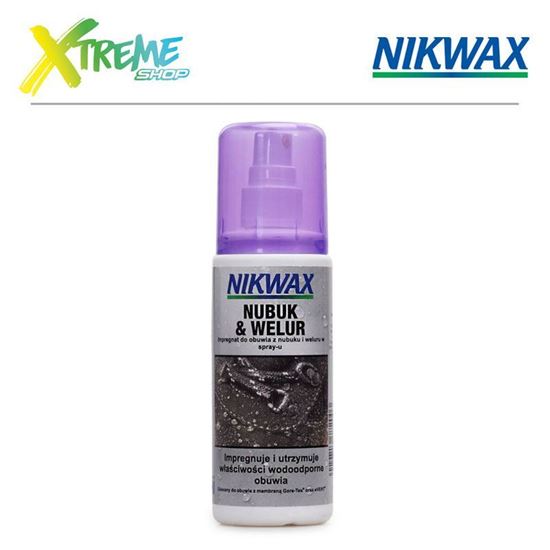 Obrazek Impregnat do obuwia z nubuku i zamszu Nikwax NUBUK & WELUR PROOF - 125ml (atomizer)