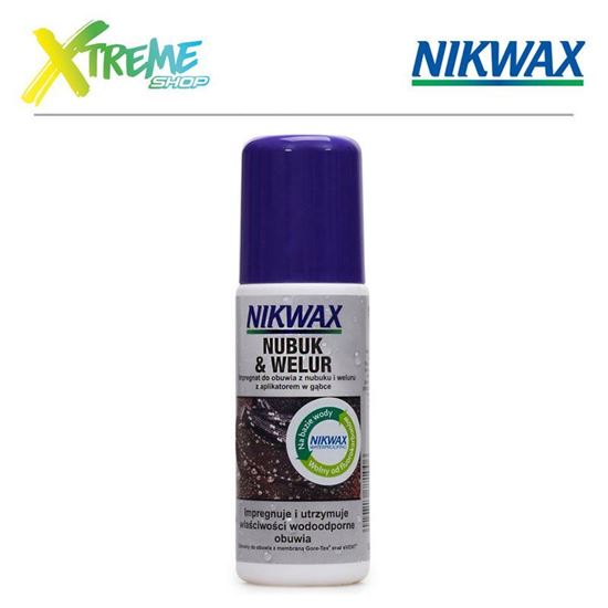 Obrazek Impregnat do obuwia z nubuku i zamszu Nikwax NUBUK & WELUR PROOF - 125ml (gąbka)