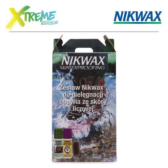 Zestaw do pielęgnacji obuwia ze skóry licowej Nikwax CARE KIT FOR LEATHER FOOTWEAR