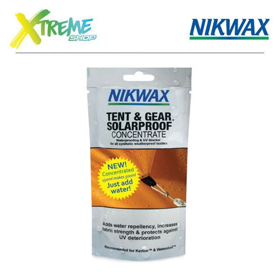 Obrazek Impregnat z filtrem UV do tkanin syntetycznych Nikwax CONCENTRATED TENT & GEAR SOLAR PROOF - 1000ml (koncentrat)
