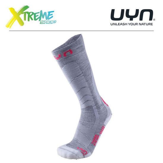 Skarpety UYN SKI TOURING LADY Silver/Fuchsia