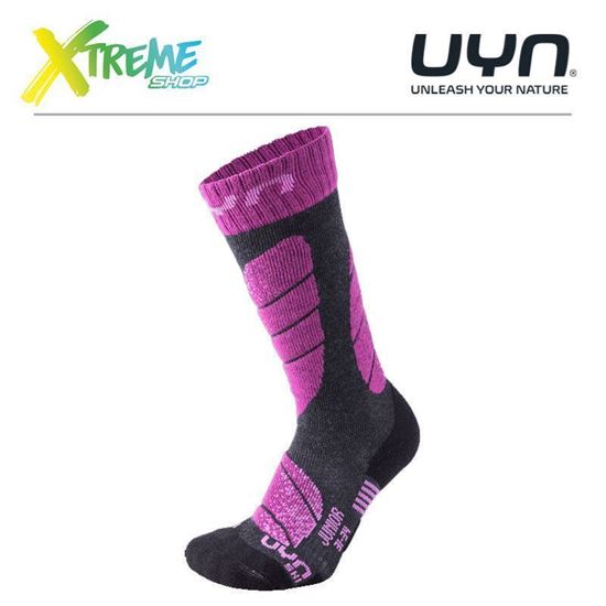 Skarpety UYN SKI JUNIOR SOCKS Anthracite/Melange Violet 1