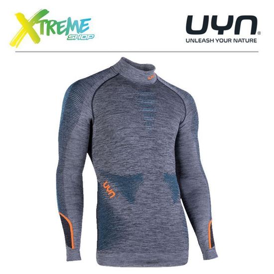 Koszulka Męska UYN AMBITYON MAN UNDERWEAR SHIRT LONG SLEEVES MELANGE TURTLENECK Side