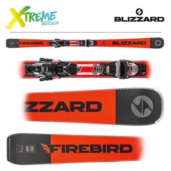 Narty Blizzard FIREBIRD TI 2020 Black/Orange + Wiązania TPX 10 DEMO
