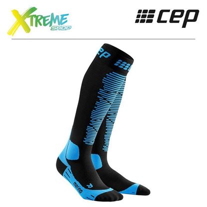 Skarpety kompresyjne CEP SKI MERINO SOCKS MEN WP55B