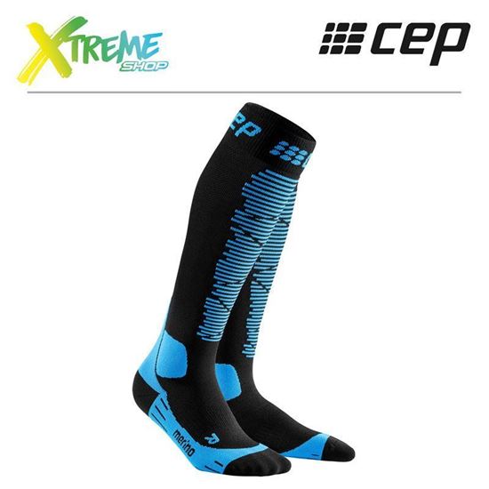 Skarpety kompresyjne CEP SKI MERINO SOCKS MEN WP55B