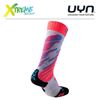 Skarpety UYN SKI JUNIOR SOCKS Light Grey/Coral Fluo 2