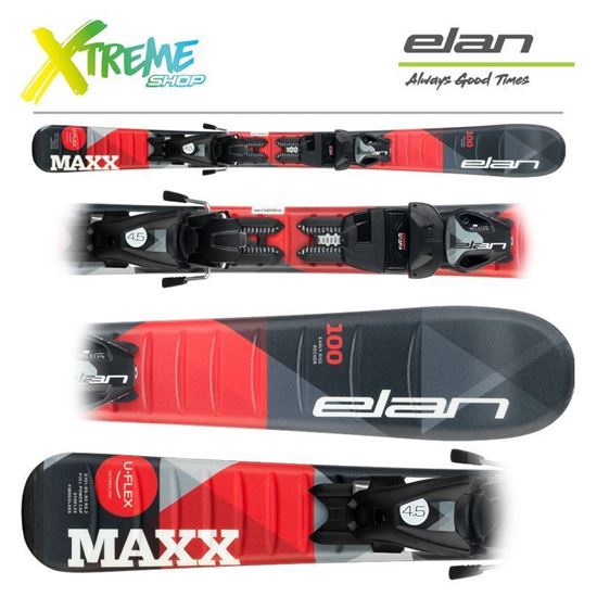 Narty Elan MAXX Black/Red 2022 + Wiązania EL 7.5