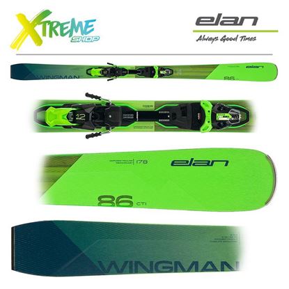 Narty Elan WINGMAN 86 CTI 2023 + Wiązania EMX 12 1