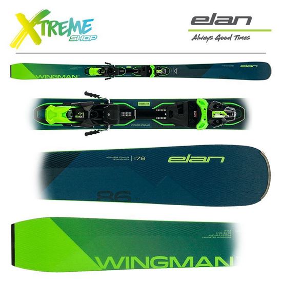 Narty Elan WINGMAN 86 TI 2023 + Wiązania EMX 11 1