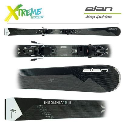 Narty Elan INSOMNIA 10 2024 Black + Wiązania ELW 9 2
