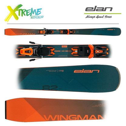 Narty Elan WINGMAN 82 TI BLUE 2023 + Wiązania EL 10 1