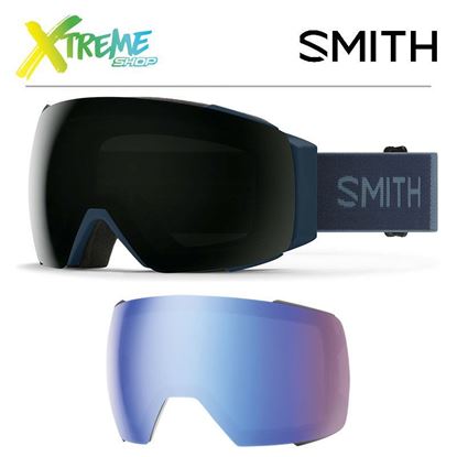 Gogle Smith I/O MAG French Navy - ChromaPop Sun Black + ChromaPop Storm Blue Sensor Mirror