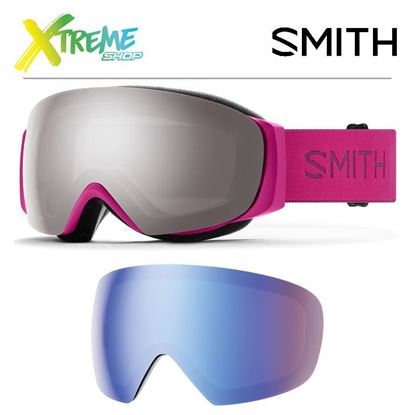 Gogle Smith I/O MAG S Fuschia - ChromaPop Sun Platinium Mirror + ChromaPop Storm Blue Sensor Mirror