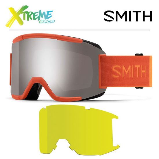 Gogle Smith SQUAD Burnt Orange - ChromaPop Sun Platinum Mirror + Yellow