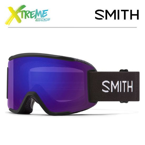Gogle Smith SQUAD S Black - CP Photochromic Rose Flash