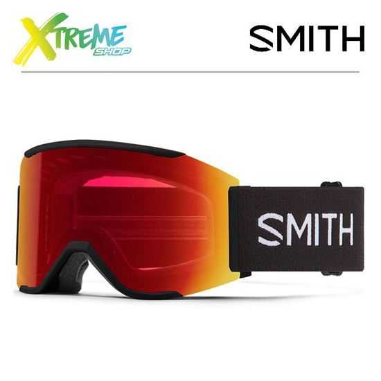 Gogle Smith SQUAD S Black - CP Photochromic Red Mirror
