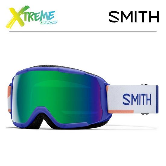 Gogle Smith GROM Lapis Risoprint - Green Sol-X Mirror