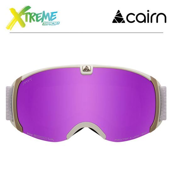Gogle Cairn PEARL Mat White Purple