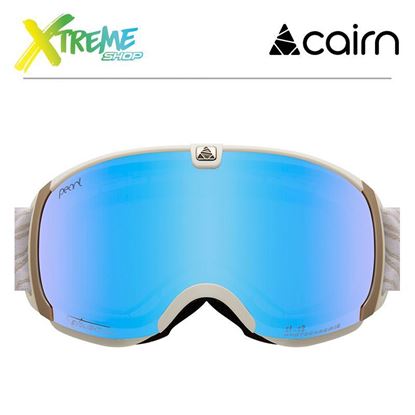 Gogle Cairn PEARL Mat White Ice Blue