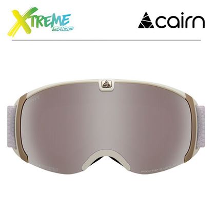 Gogle Cairn PEARL Mat White Silver