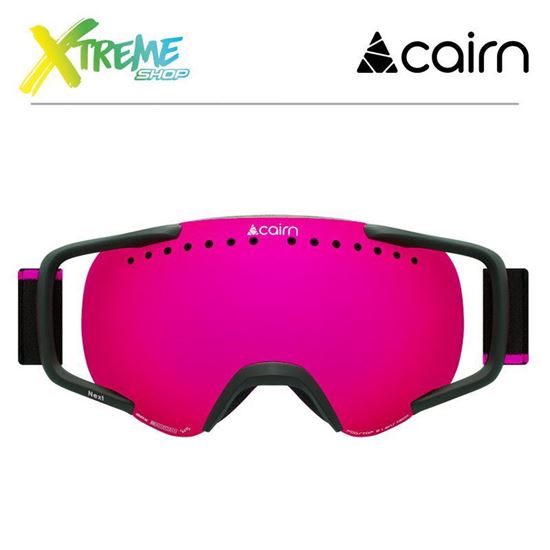 Gogle Cairn NEXT Mat Black Neon Pink