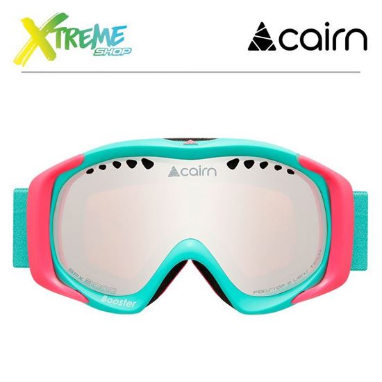 Gogle Cairn BOOSTER Mat Turquoise Neon Pink