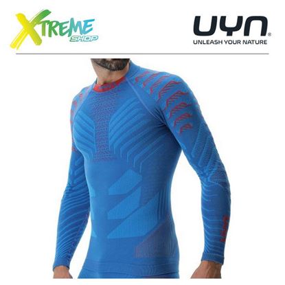 Koszulka UYN MAN RESILYON UV SHIRT LONG SLEEVES TURTLE NECK Blue/Red 1