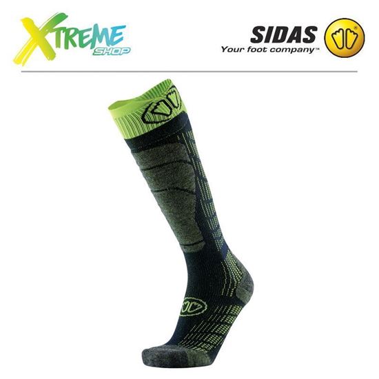 Skarpety Sidas SKI COMFORT SOCKS Black/Green 1