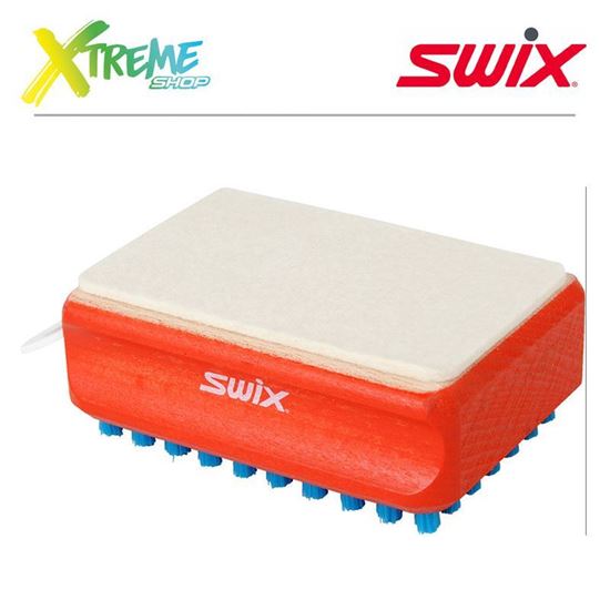 Szczotka nylonowa z filcem Swix T166B Combi Brush 1