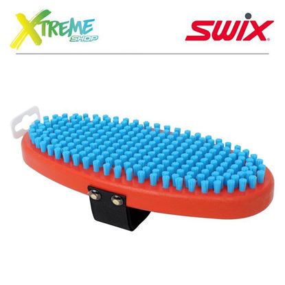 Szczotka nylonowa Swix T0160O Brush oval, fine blue nylon