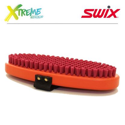 Szczotka nylonowa Swix T0190O Brush oval, fine red nylon
