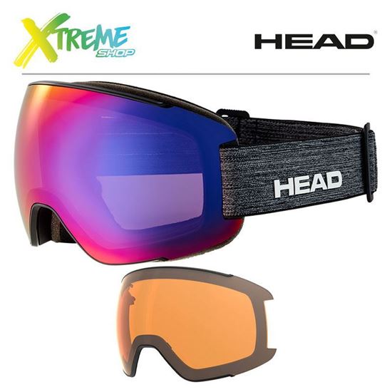 Gogle Head MAGNIFY 5K Red/Melange + Spare Lens 390741